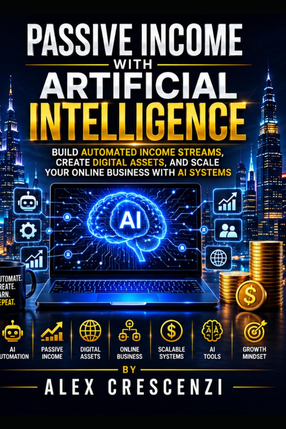 Passive Income with Artificial Intelligence: Build Automated Income Streams, Create Digital Assets, and Scale Your Online Business with AI Systems