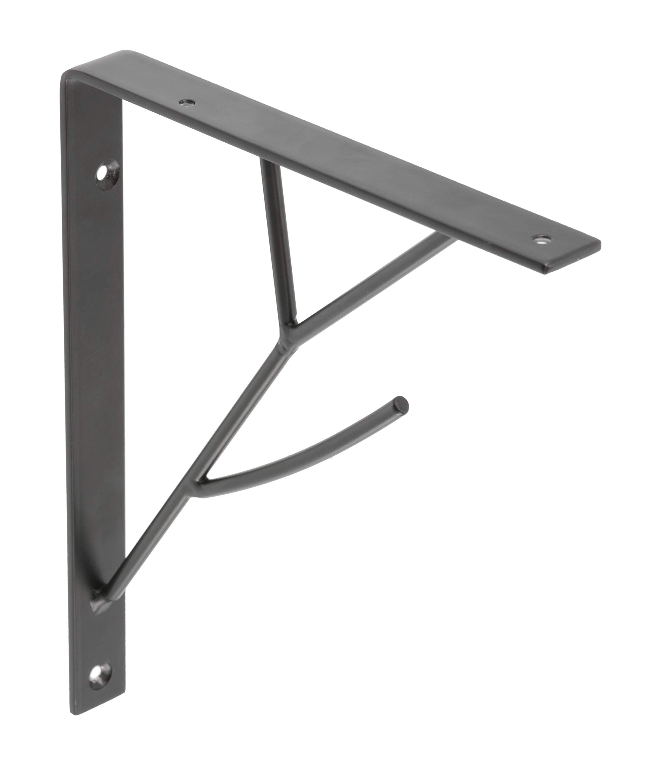 Gtv Matt Black Pp-Tree-20M Tree Shelf Brackets, Matte Black