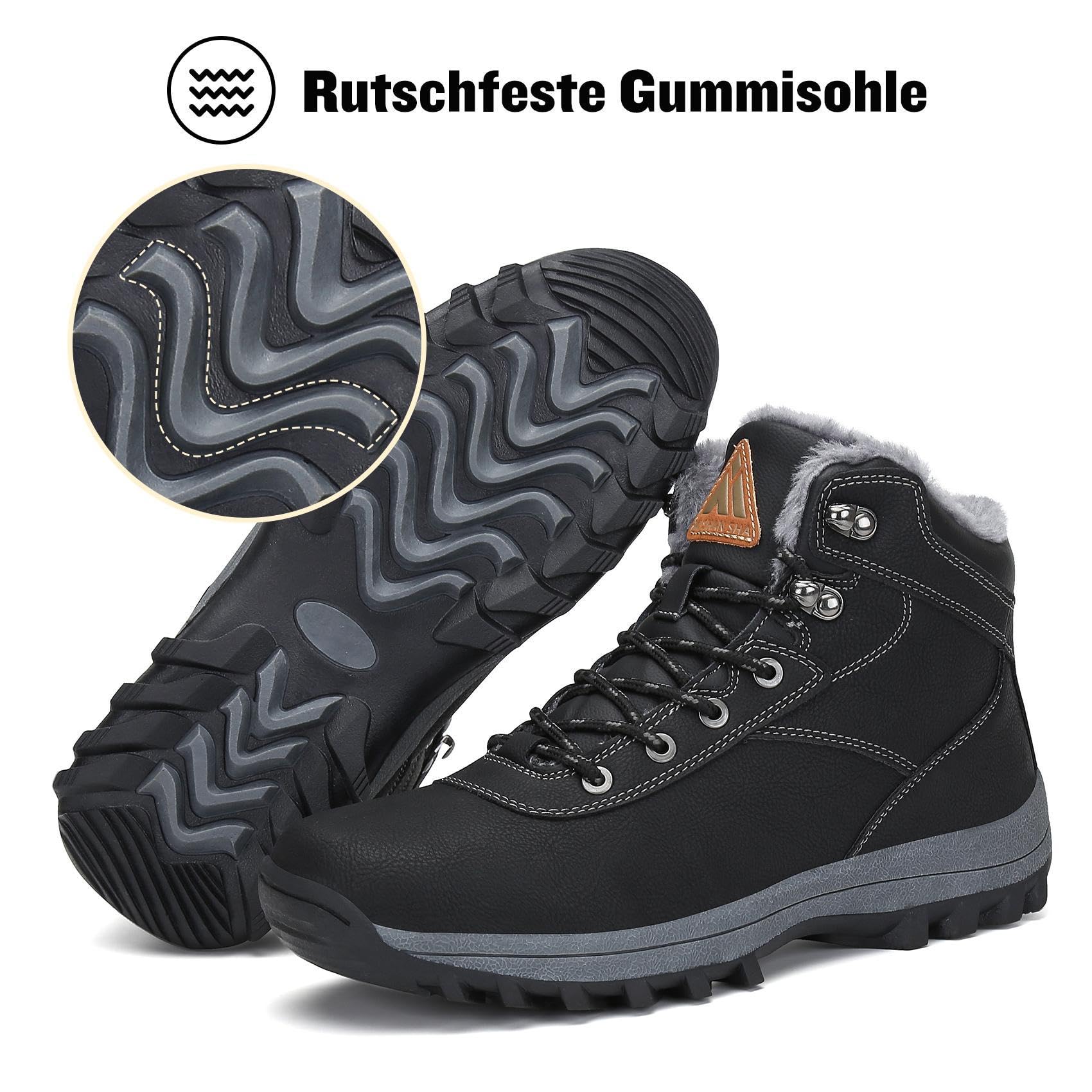 Mishansha Uomo Scarpe Invernali Donna Stivali da Neve Calda Impermeabili Outdoor Sneakers da Trekking Taglia 36-48 EU