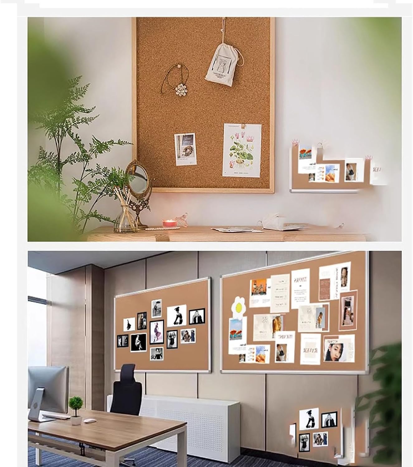 Natural Cork Roll For Walls, Cork Board Large, Notice Boards For Home, Cork Floor Tiles, 1/3" 1/4" Thick, Sound Insulation, For Office Home School Diy ( Color : Thick 8mm , Size : 0.6mx4m(2ftx13.1ft)