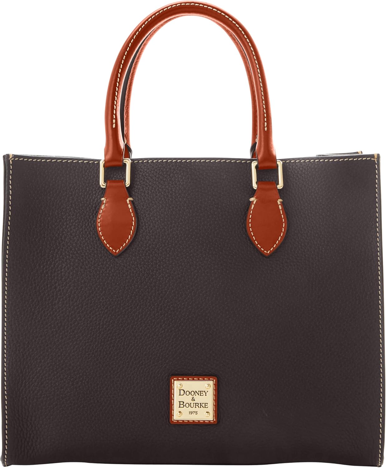 Dooney & Bourke Women's Janine Satchel in Pebble Grain Leather, Handbag with Adjustable Detachable Shoulder Strap