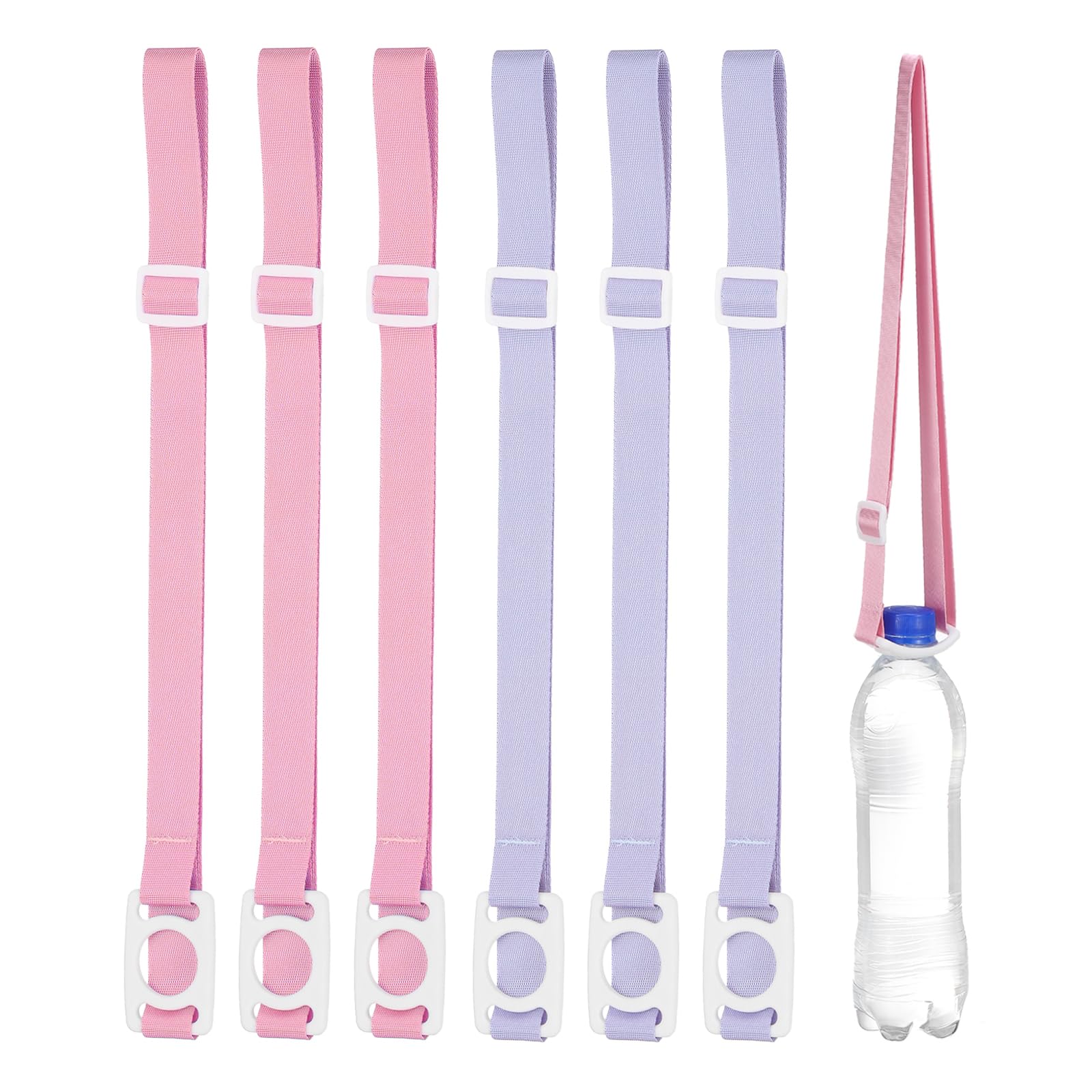 PATIKIL Water Bottle Lanyard, Holder Shoulder Strap with Ring Buckle Carrier Clips for Hiking Outdoor