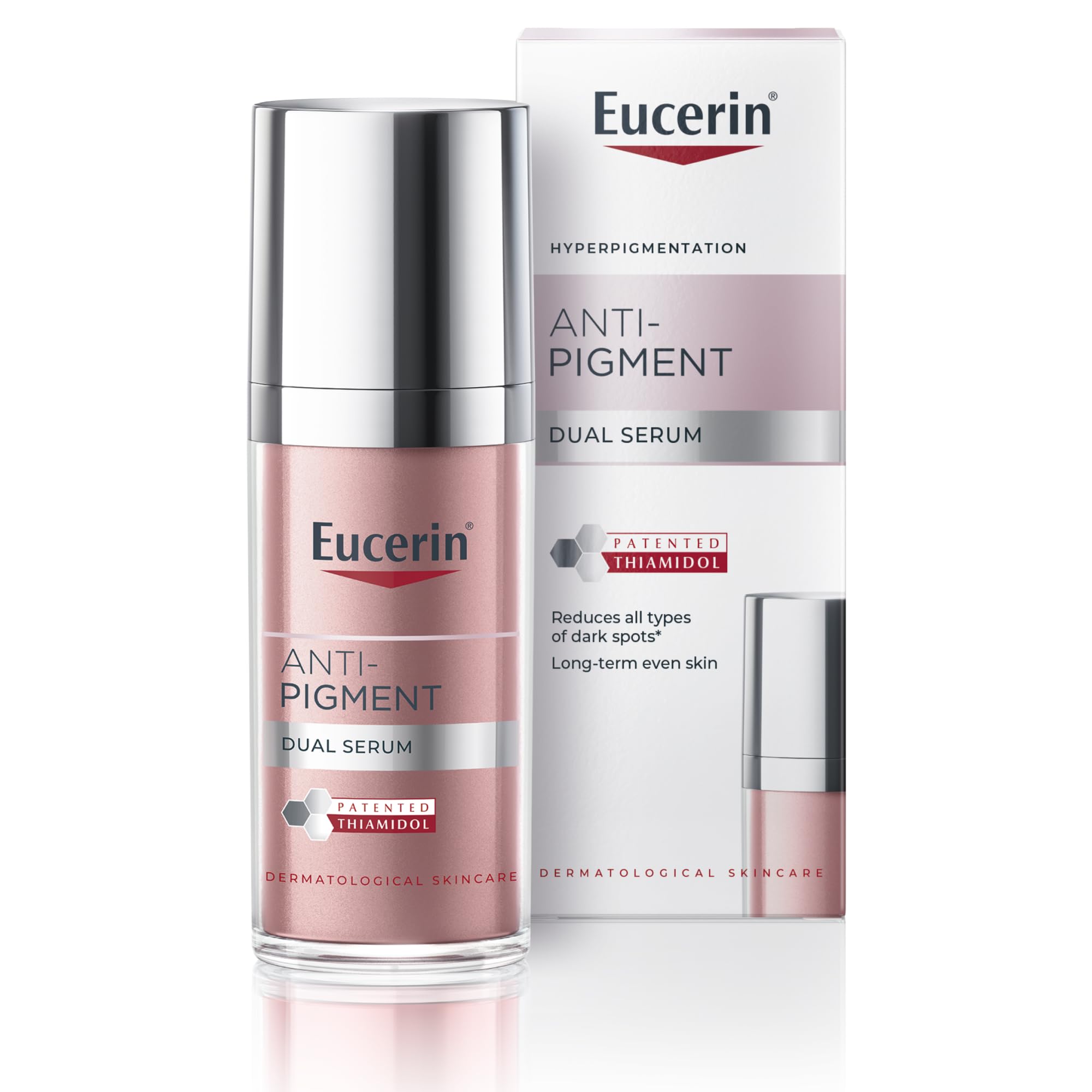 EucerinAnti-Pigment Dual Serum 30ml, Anti-Pigment Serum for Treatment of Age Spots and Uneven Skin Tone, Advanced Skincare Serum with Hyaluronic Acid