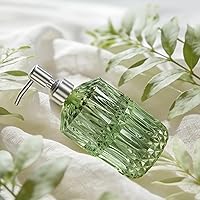 Vista 18 de AmazerBath Dispensador de jabón de vidrio ámbar, juego de 2 dispensadores de jabón con bomba de acero inoxidable, botella dispensadora de jabón