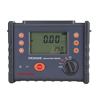 FR3025 FR3025E Megohmmeter 200G High-Voltage Insulation Resistance Tester 2500V/5000V Ohm Meter Professional Digital Ohmmeter Electrical MegameterFR3025E