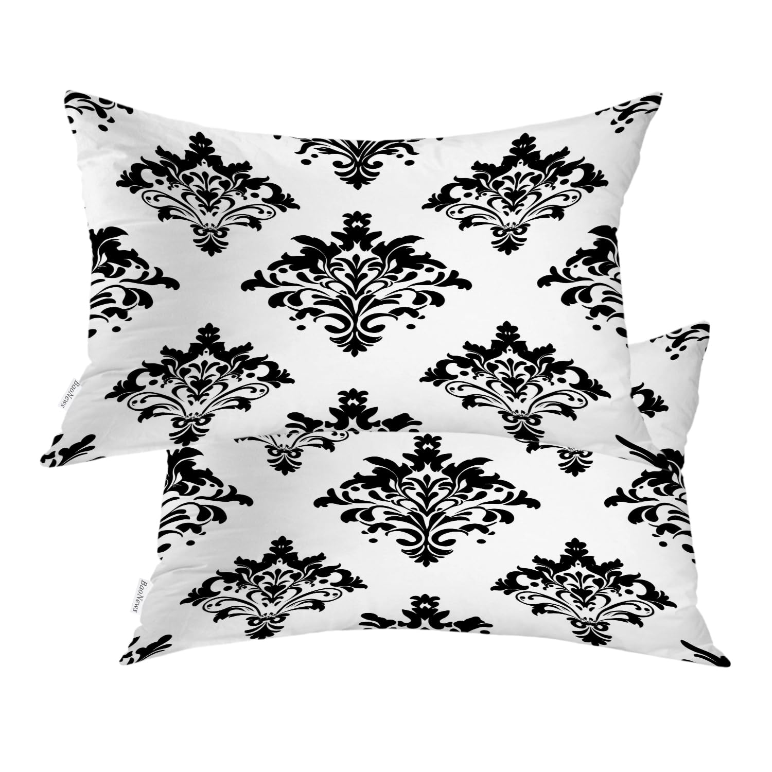 Housse de coussin de salon chic, lot de 2 protections de rechange fleuries pour coin lecture
