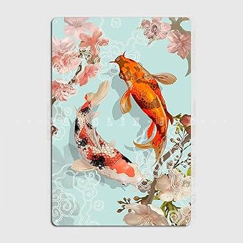 絵画　鯉 Amazon.co.jp: 鯉のキャンバスの絵幸運の金魚は四方八方から来る