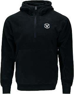 Sponsored Ad - Vallation Outerwear, Men's Noyes Island 1/4 Front Zip Fleece Pullover, FT57BXL, Black, XL