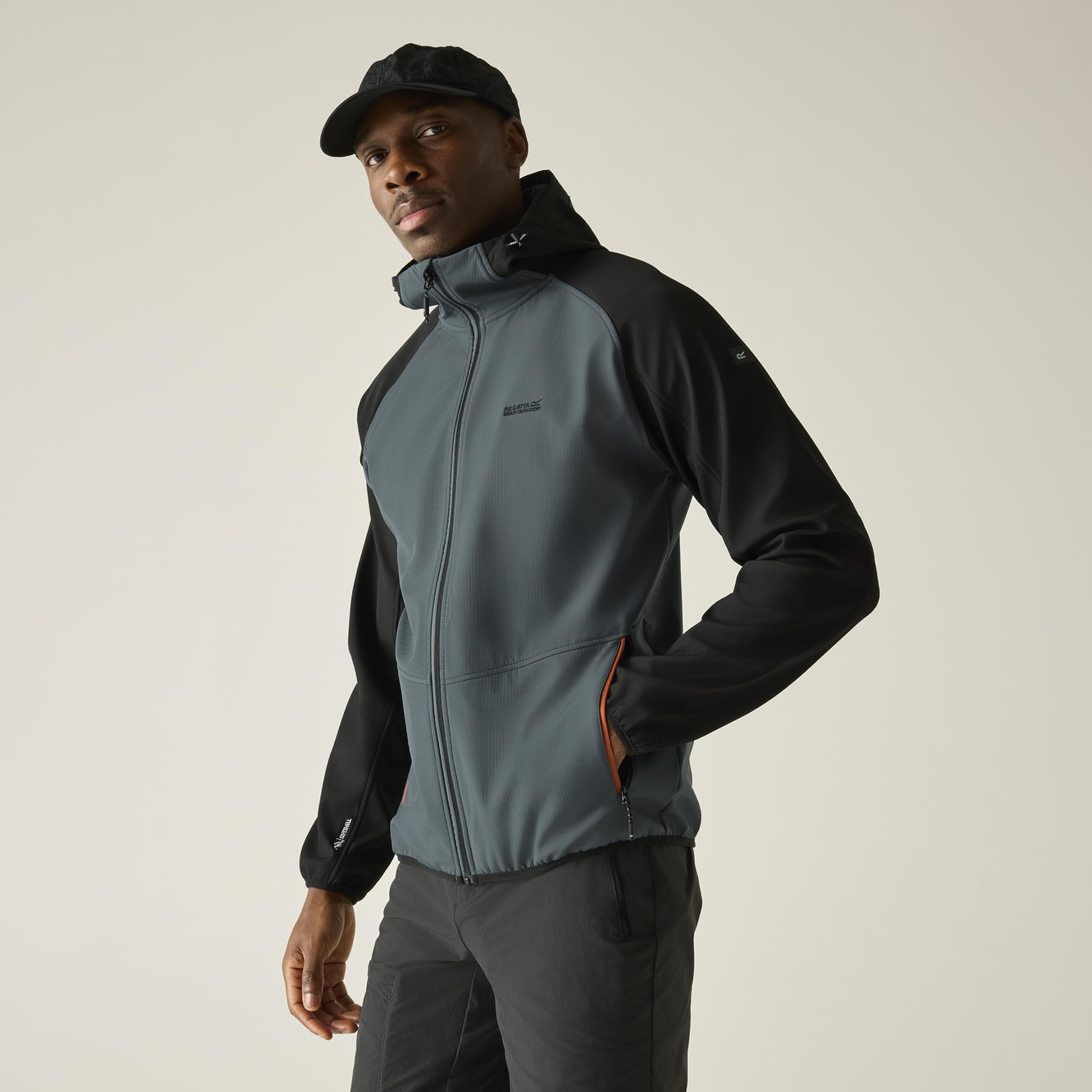 Regatta Arec III męska kurtka softshell, Dark Storm/czarny, S