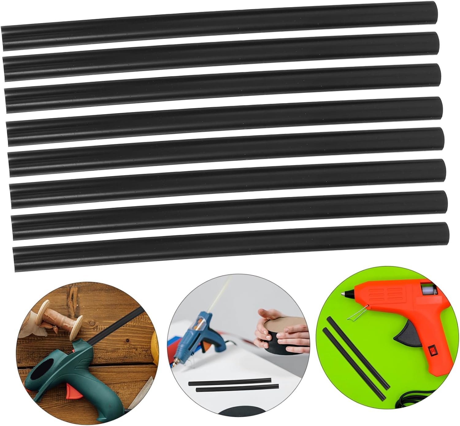 FIXOSHEE 30pcs Hot Melt Adhesive Glue Sticks for Crafting Strong Adhesion Multi-Function Glue Rods Safe and for Home Repairs and Art Projects