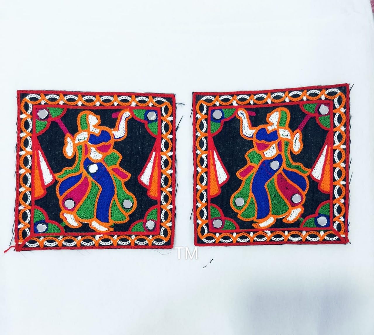 SYGNIUS Embroidered Patch for Making Lehenga,Baby Frocks, Kurtis,Dresses,Clothes,Tops and Tunics Blouse, Saree, Jacket, Jeans Art and Craft Supply (Set of 6) (Design -7) (B0CJXPLYR1) Amazon Price History, Amazon Price Tracker