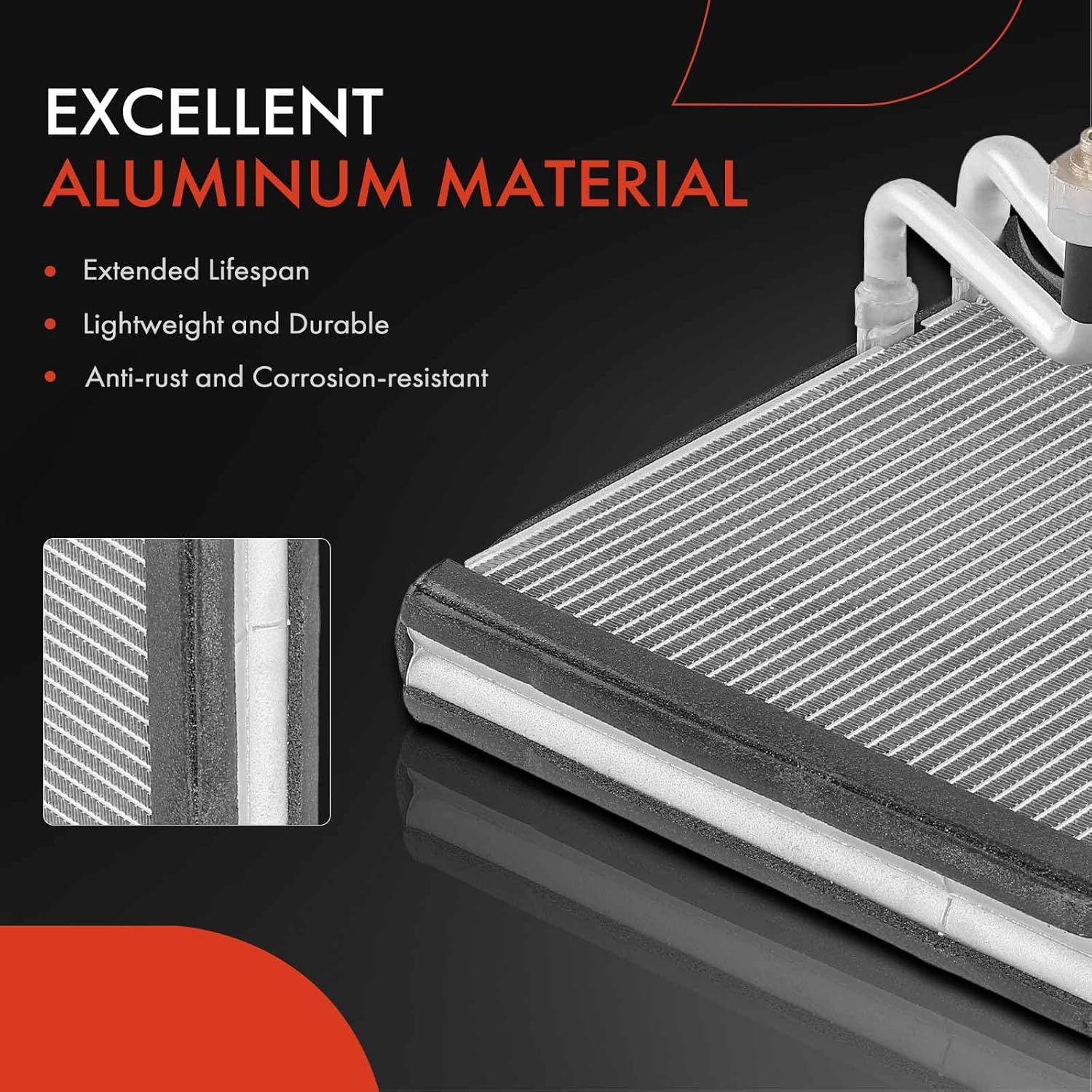 A-Premium AC Evaporator Core Compatible with Hyundai Elantra Coupe 2014, Elantra GT 2013-2017, Elantra 2014-2016 & Kia Forte Koup 2014-2017, Forte/Forte5 2014-2018