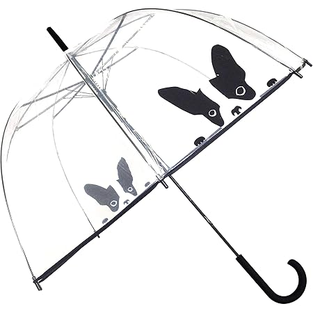 Amazon Smartbulle フランスのブランド 透明傘 長傘 ジャンプ傘 おしゃれ ドーム型 高強度グラスファイバー採用 梅雨対策 バブルアンブレラ 女用の傘 頑丈な8本骨 犬 Smati 長傘 通販