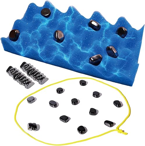 Juego de ajedrez magnético, juego de mesa magnético multijugador, divertido juego de ajedrez magnético de mesa con piedras, juegos de mesa para