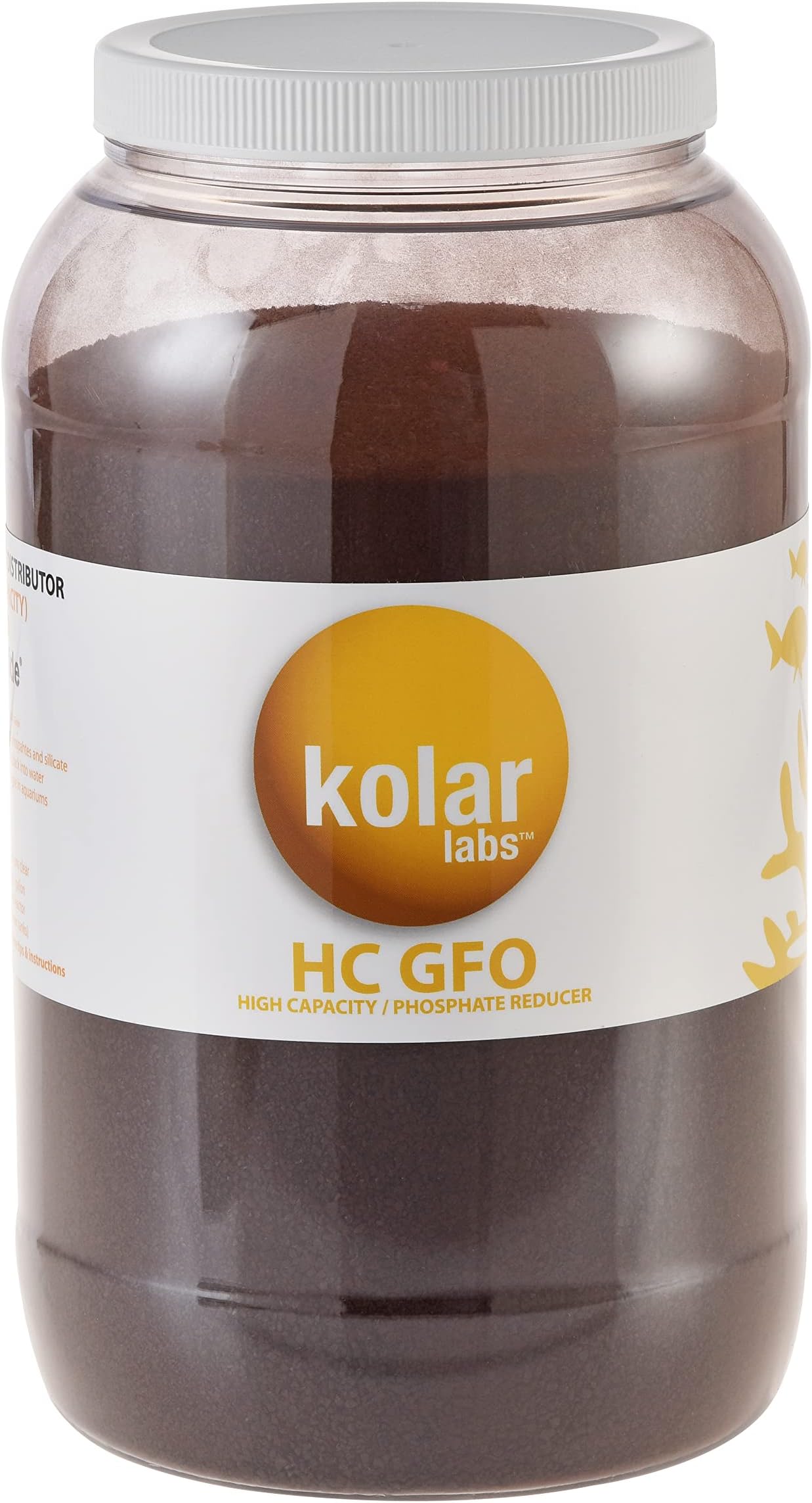 GFO HC - High Capacity Bayoxide E33HC Phosphate Remover - for Fish Tanks, Aquariums & Ponds, 1 Gallon Bucket, 7lb, by Kolar Labs