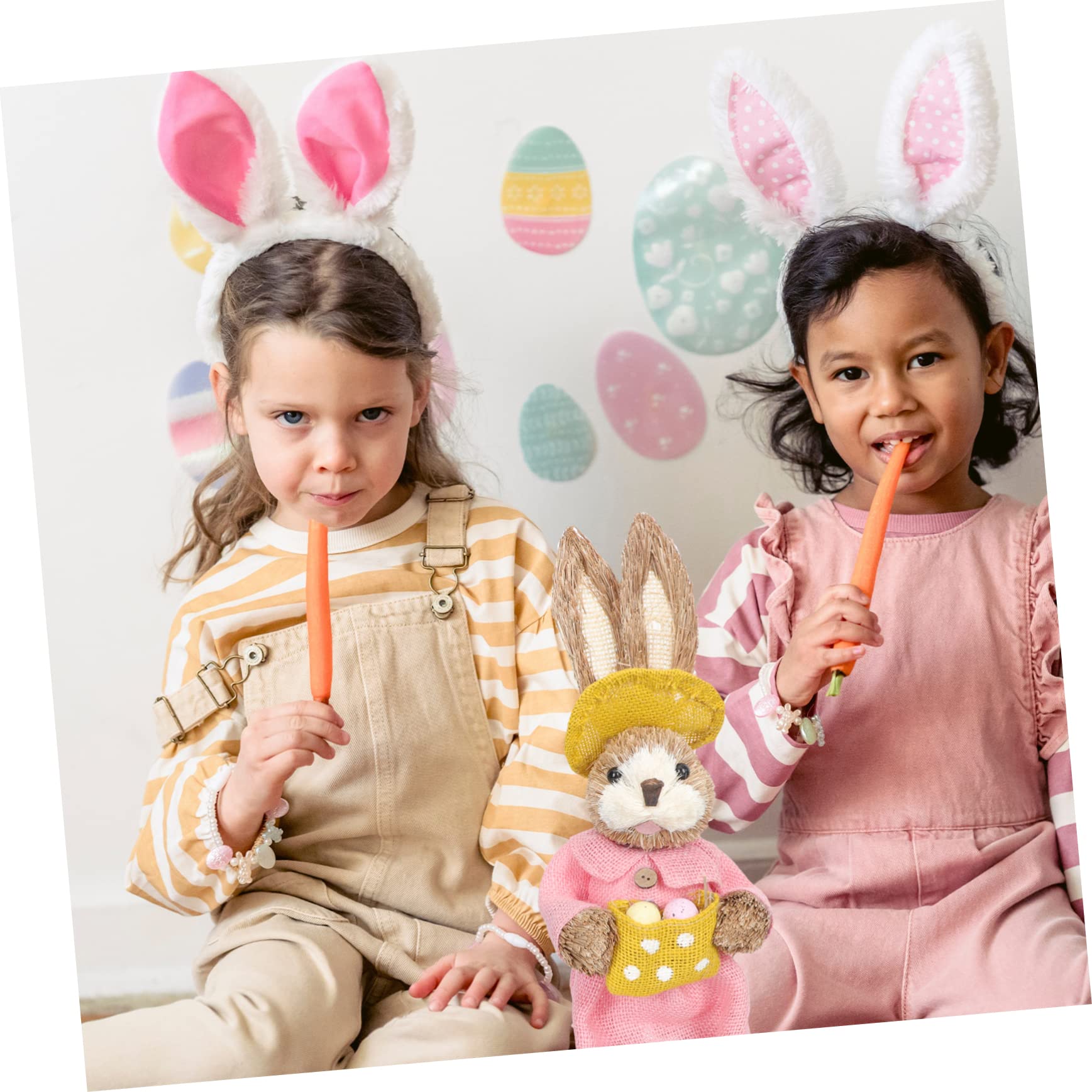 Alipis 2 Set Coniglio Di Paglia Fatto A Mano Cibo Per Conigli Arredamento Di Animali Di Natale Fare Rifiuti Il Coniglietto Di Pasqua È Accalcato Tratta Cavia Cotone 2 Pezzi * 2