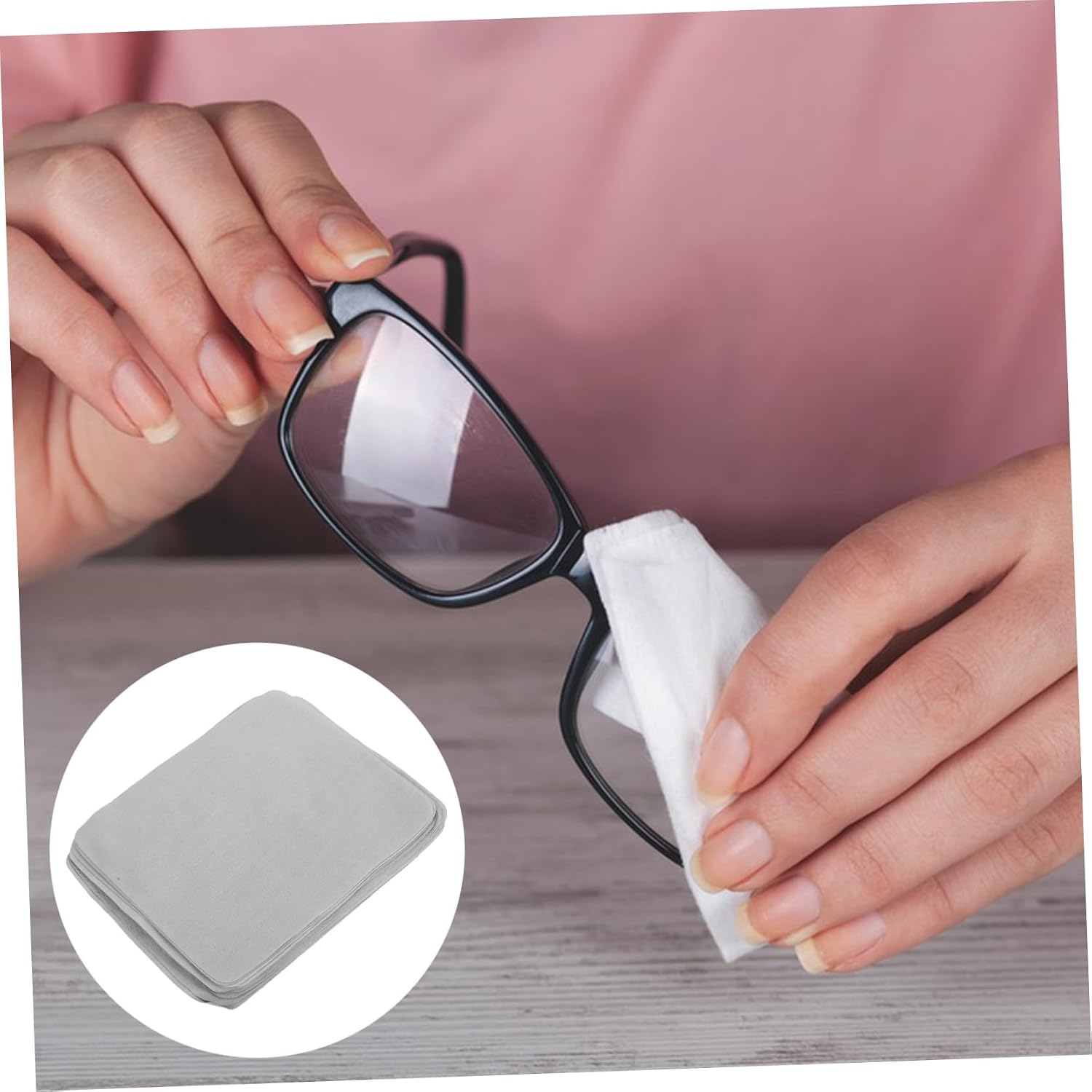 Elegant Suede Cleaning Cloths for Glasses 20pcs Eyeglass Lens Jewelry Screen Grey