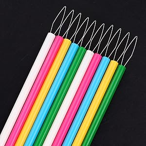 5 Pcs Needle Threader for Hand Sewing, Sewing Machine Thread Helper, Plastic Needle Threaders, Automatic Needle Threading Device, Beading Tool, Colorful, Colors Random