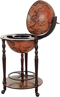 HOMCOM Globe Shaped Retro Style Bar Cabinet W...,