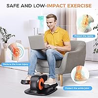 Vista 5 de Under Desk Elliptical Machine, 2-in-1 Electric Leg Exerciser for Seniors, Quiet & Compact Pedal Exerciser with Remote, 12 Speed Elliptical Exercise