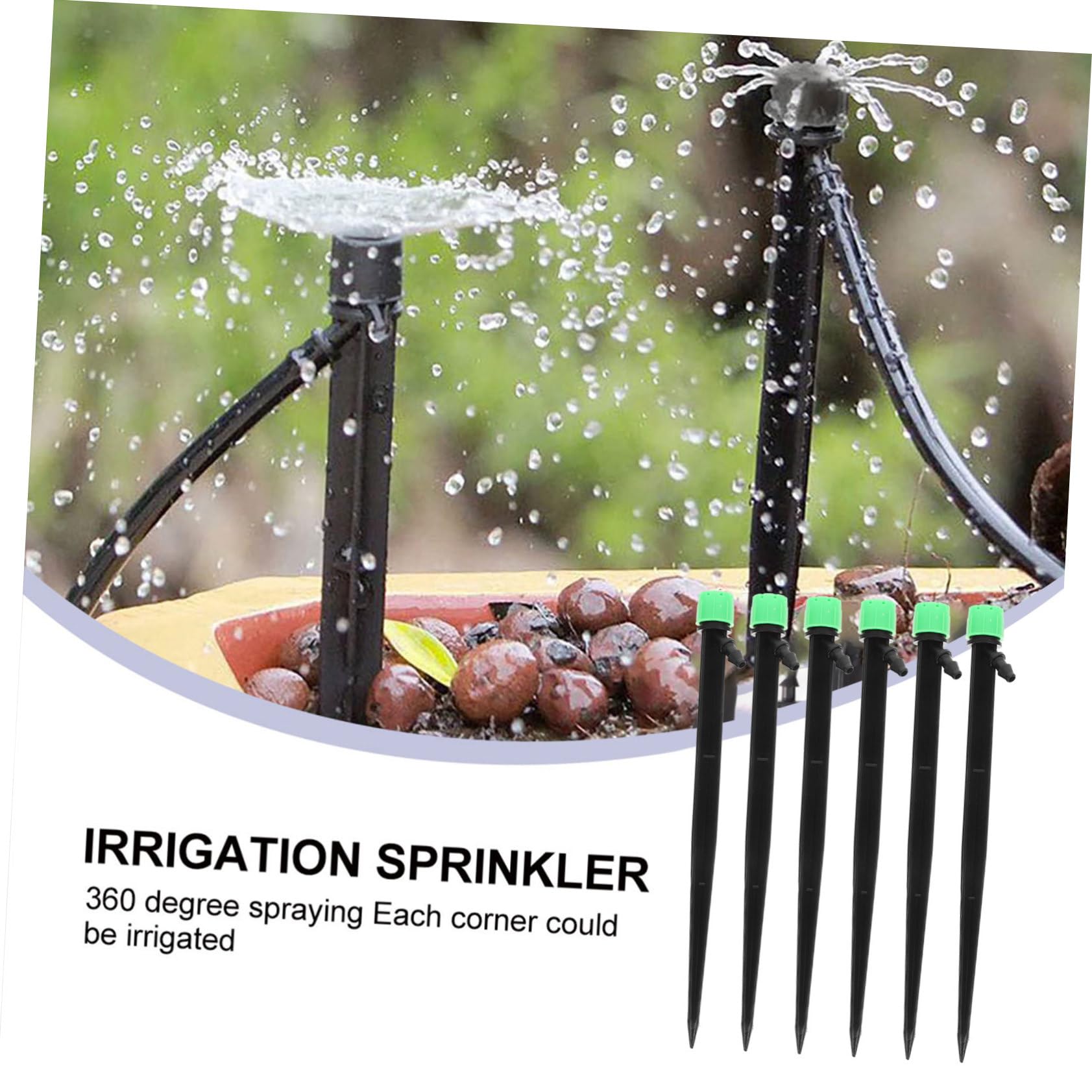 BESPORTBLE 250pezzi Testine Di Irrigazione Goccia Regolabili Per Giardino Irrigatori Spruzzo Per Irrigazione Efficiente Bassa Pressione
