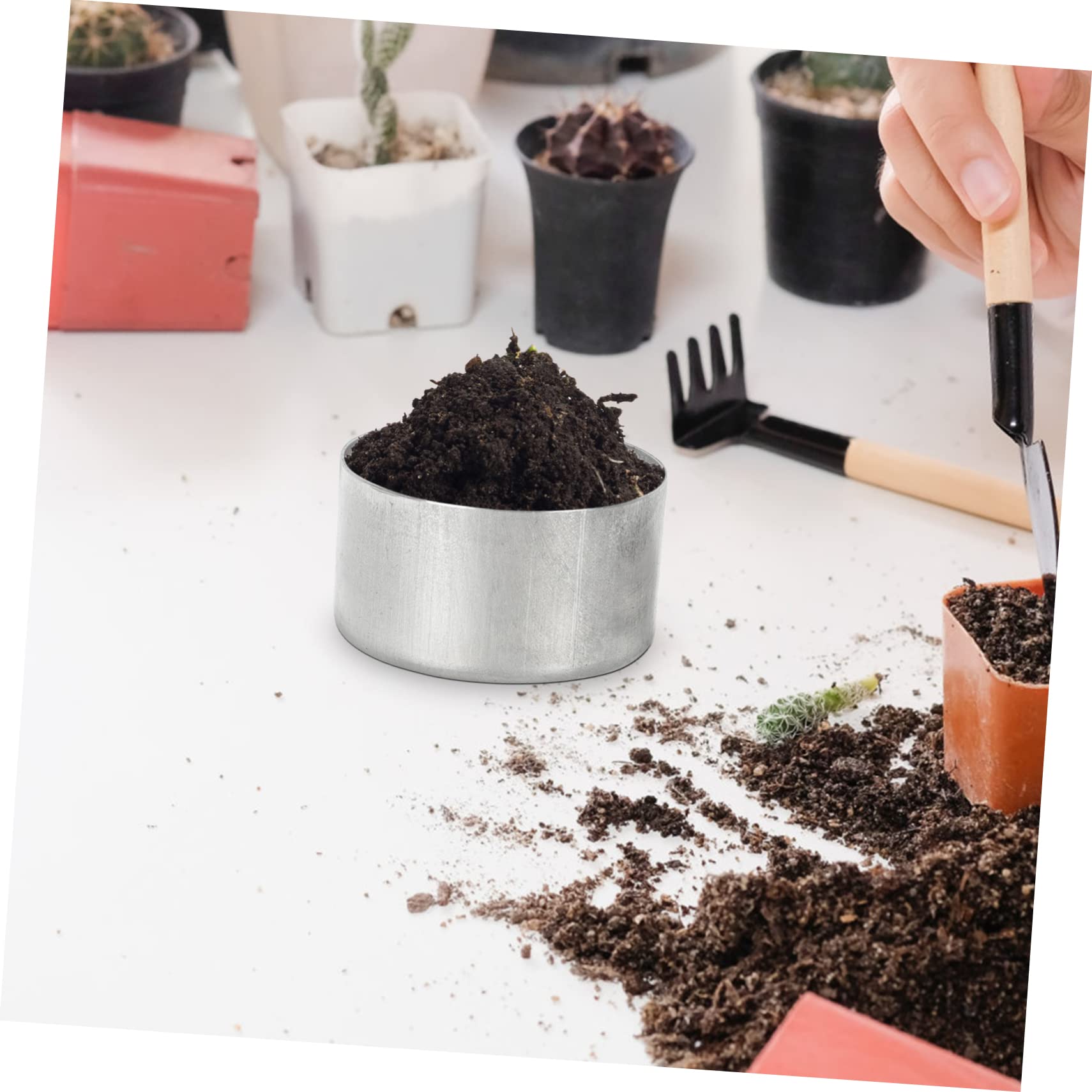 5 Set Contenitori Pesatura Alluminio Per Campionamento Soil Barattoli Rotondi Per Laboratori E Conservazione Campioni E Sicuro Per Esperimenti E Insegnamento 9 Pezzi*5