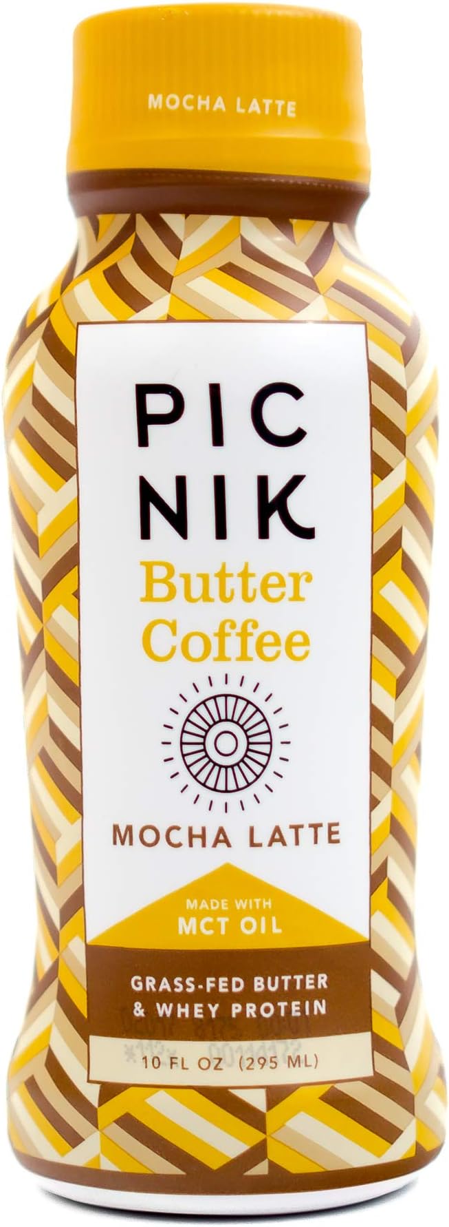 Picnik Grass-Fed Butter Coffee - Made with MCT Oil/Grass-Fed Butter & Whey/Fair Trade Organic Coffee - Mocha Latte, 10 Fluid Ounces (Pack of 6)