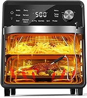 Vista 1 de Nuwave Plug-In Grill Air Fryer Oven Combo w/Sheath Heaters, Authentic Char Flavor, 2024 New Convection System, 2X More Even, 100 Presets, Smarter
