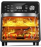 Nuwave Plug-In Grill Air Fryer Oven Combo w/Sheath Heaters, Authentic Char Flavor, 2024 New Convection System, 2X More Even, 100 Presets, Smarter Probe, 50-550°F, Stainless Steel