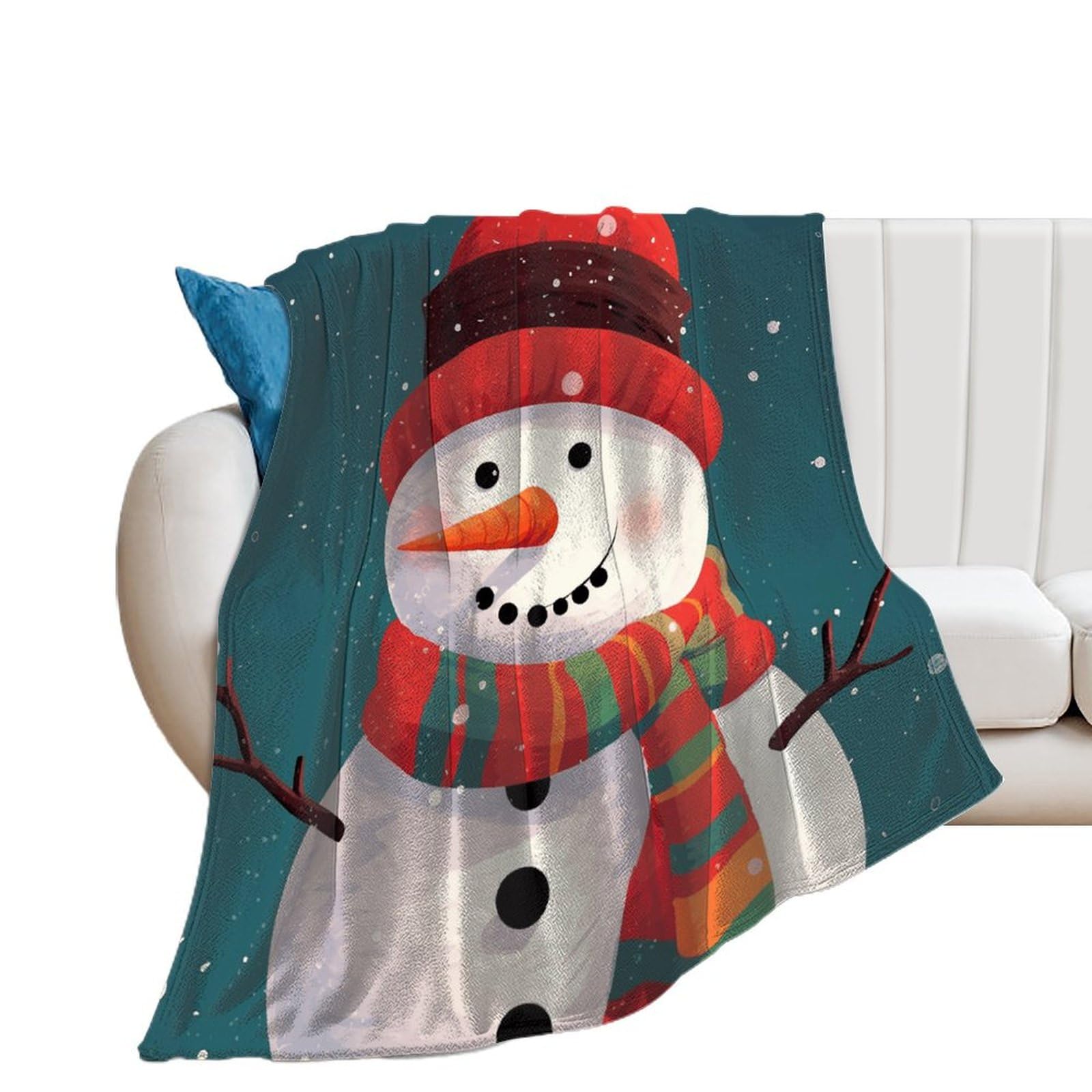 Couverture extra large flanelle : finis les pieds froids sur votre canapé