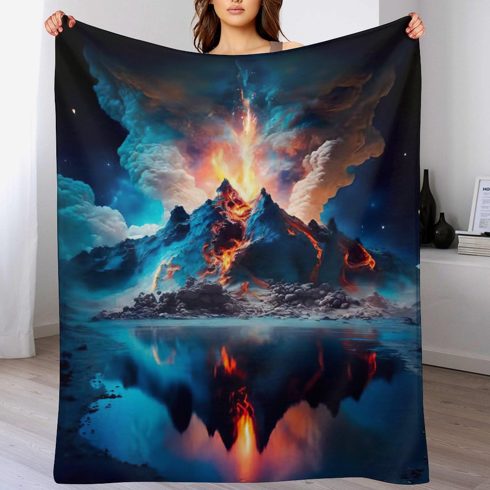 Manta de forro polar Vulkan 180x200 para sofás grandes que aíslan el frío