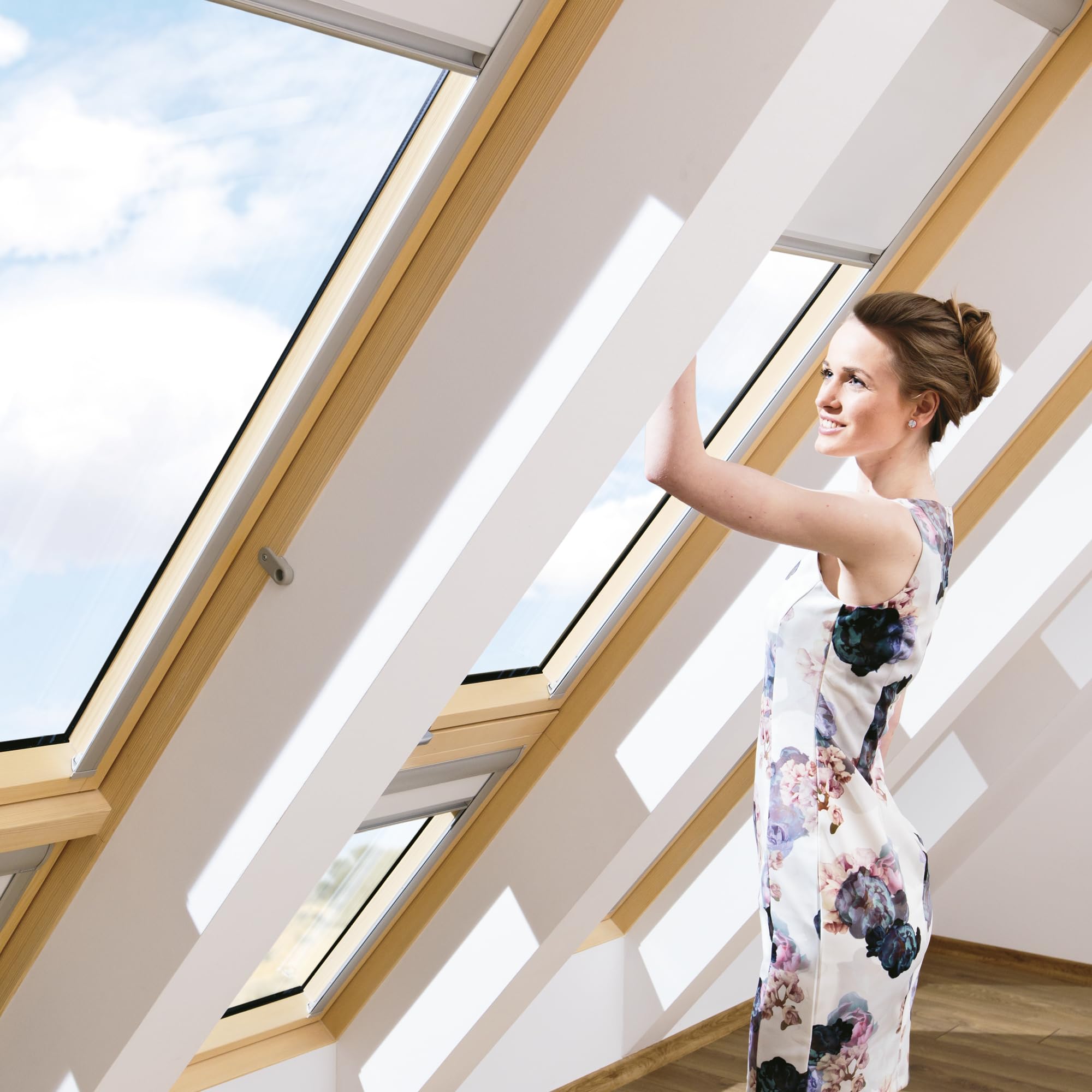 FAKRO - ARF Dachfenster Verdunkelung - Dachfenster Rollo - 78x118cm - Lässt kein Licht Durch, Schützt vor Sonne und UV-Strahlung - Verdunkelungsrollo mit Sonnenschutz - Farbe 265