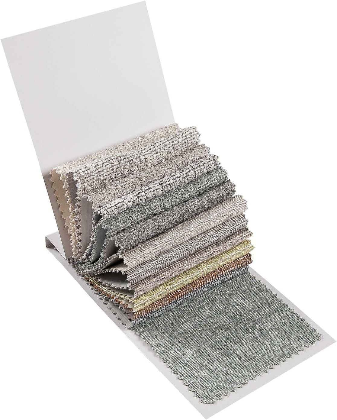 ChadMade Rita-F Collection Fabric Sample Booklet Soild Curtain with Jacquard， 13 Colors