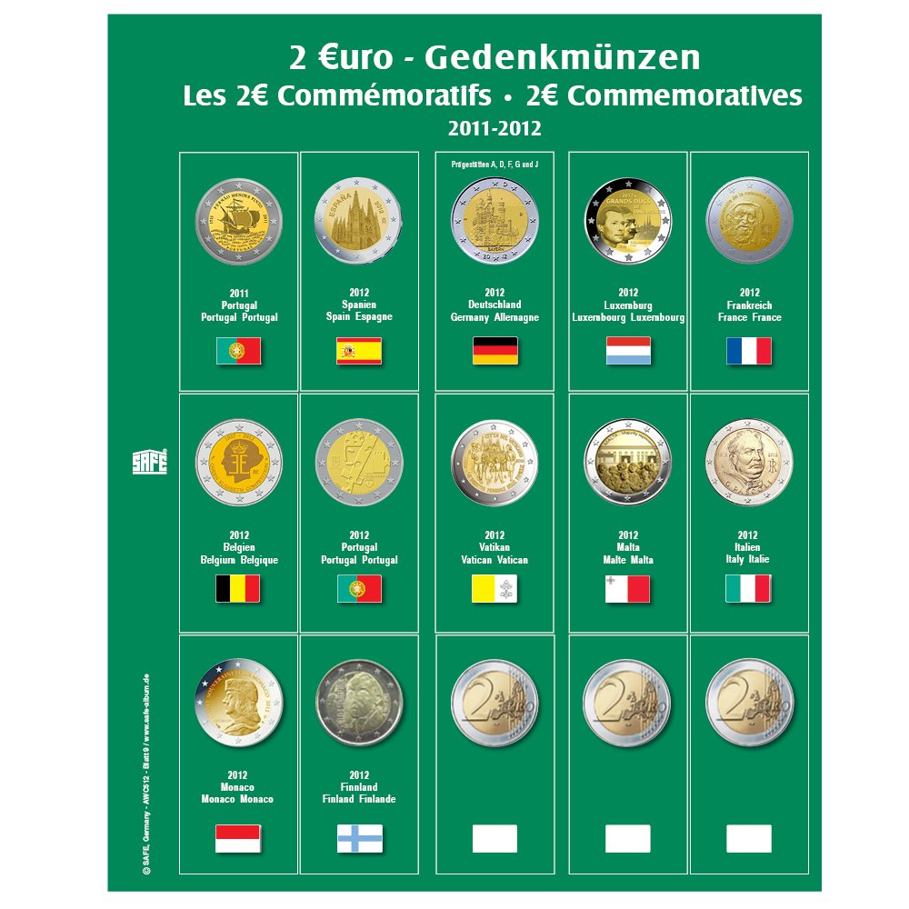 SAFE 7341-9 Premium coin sheet 7341-9