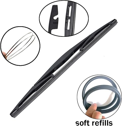 Miniatura 3 de Limpiaparabrisas trasero para Nissan Almera Evalia NV200 X-Trail T31 2011-2013, limpiaparabrisas trasero de 14 pulgadas