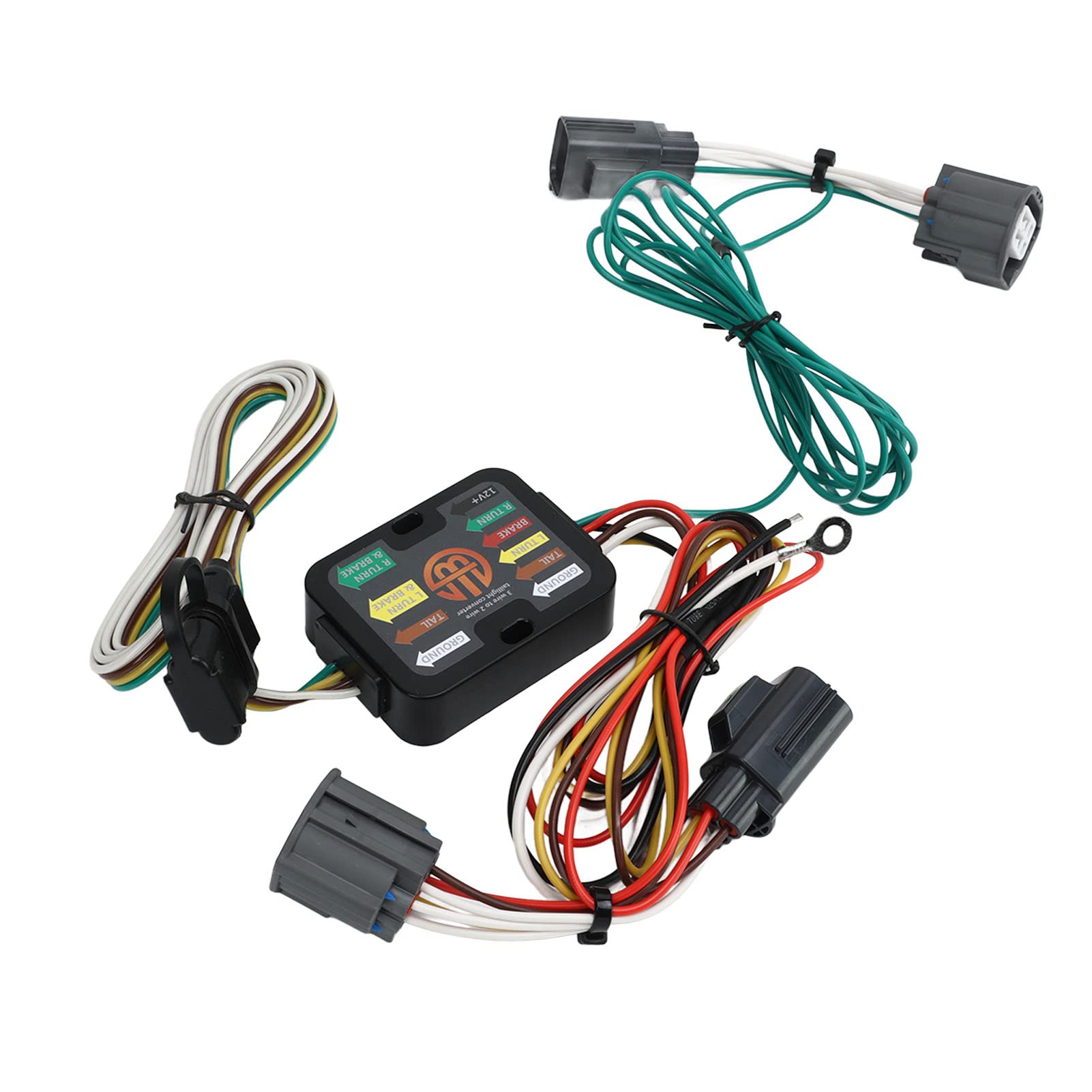 Yinhing 4-poliger Anhänger-Kabelbaum mit Stabiler Verbindung, Einfache Plug-and-Play-Installation, 56140, Ersatz für die Verkabelungslösung für Fließheck-Fahrzeuge für EIN Nahtloses Abschlepperlebnis