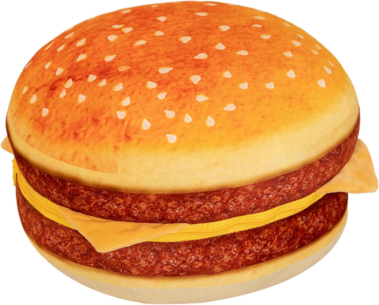 funnykitten Hamburger Plush Pillow, 3D Simulation Cheeseburger Pillow Burger Plush Hugging Pillow Cushion Funny Food Plush Pillows Toy for Home Decor, 16.5inch