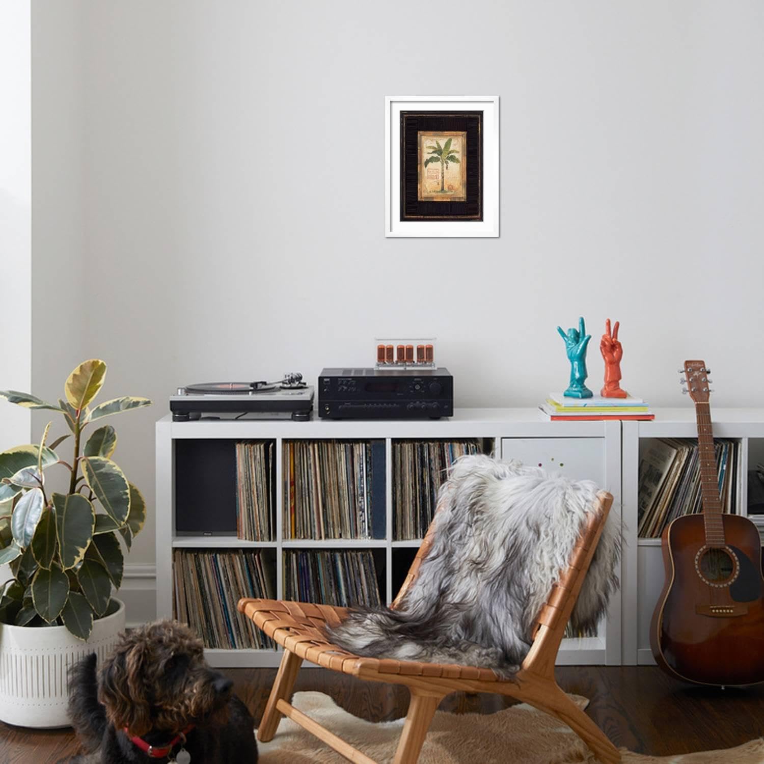 Amazon.com: ART.COM Wall Art Print Banana Palm on White  display picture 1