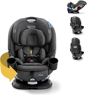 Graco Turn2Me 3-in-1 Rotating Convertible Car Seat - Rear-Facing Rotation, Forward-Facing, Booster to 100 lbs, SnugLock Install