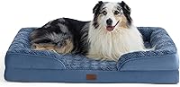 Vista 200 de Bedsure - Cama ortopédica mediana para perros, sofá cama impermeable para perros medianos, espuma de soporte con funda extraíble y lavable, forro