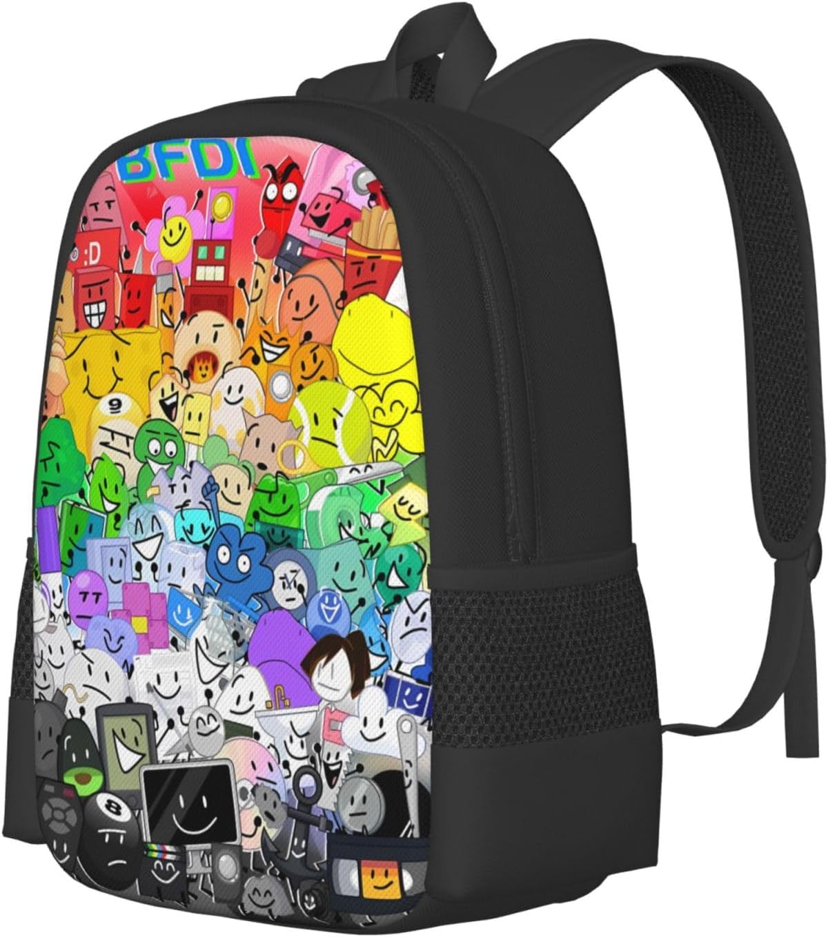 Bfdi-Battle for Dream-Island Backpack,3d Print Laptop Backpack Lightweight Casual Daypack Bookbag Multi-Function Travel Backpack 16.5 In