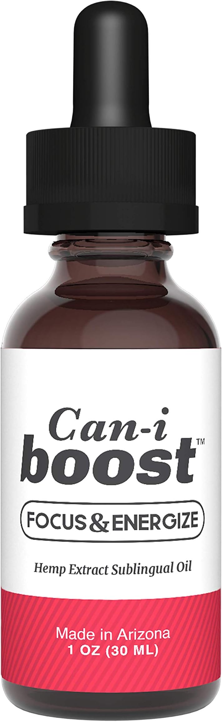 Can-i-Boost Sublingual Oil For Increasing Energy and Focus Natually | 1oz dropper with 500mg of Hemp Extract | Made in USA