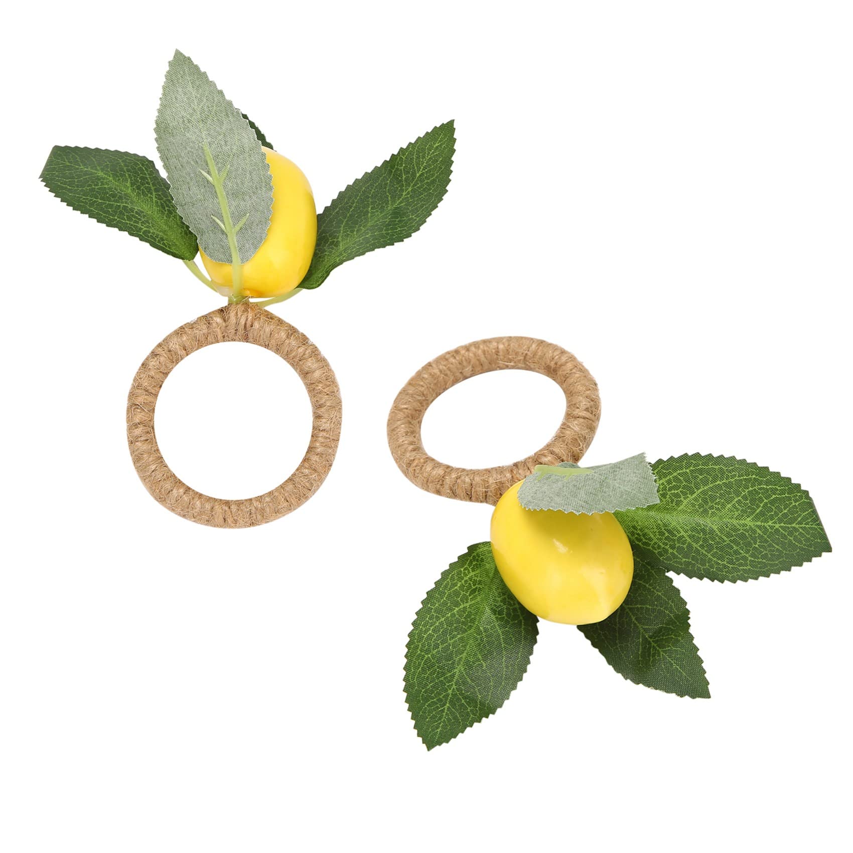 SAROAD 6 Pezzi Simulazione Limone Pianta Tovaglioli Frutta Fibbia Hotel Modello Tovaglioli Tovaglioli Fibbia Accessori