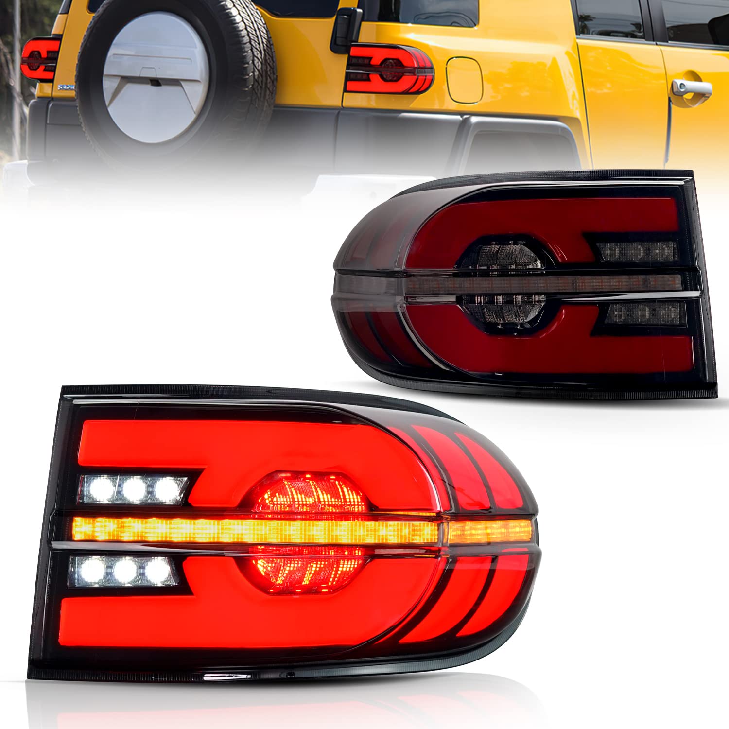 Buy Smoked Rear Lights Compatible for 20072014 Toyota FJ Cruiser LED