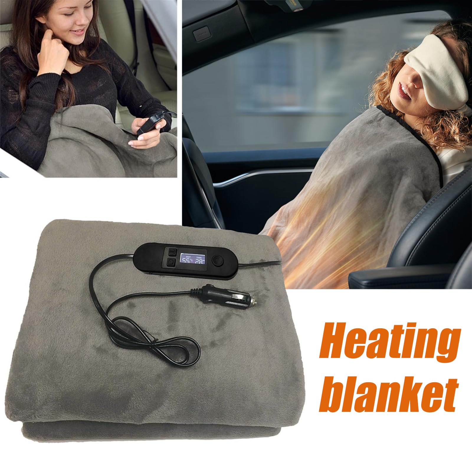 Heating Pad For Car Plug In Car Electric Blanket 12V Electric