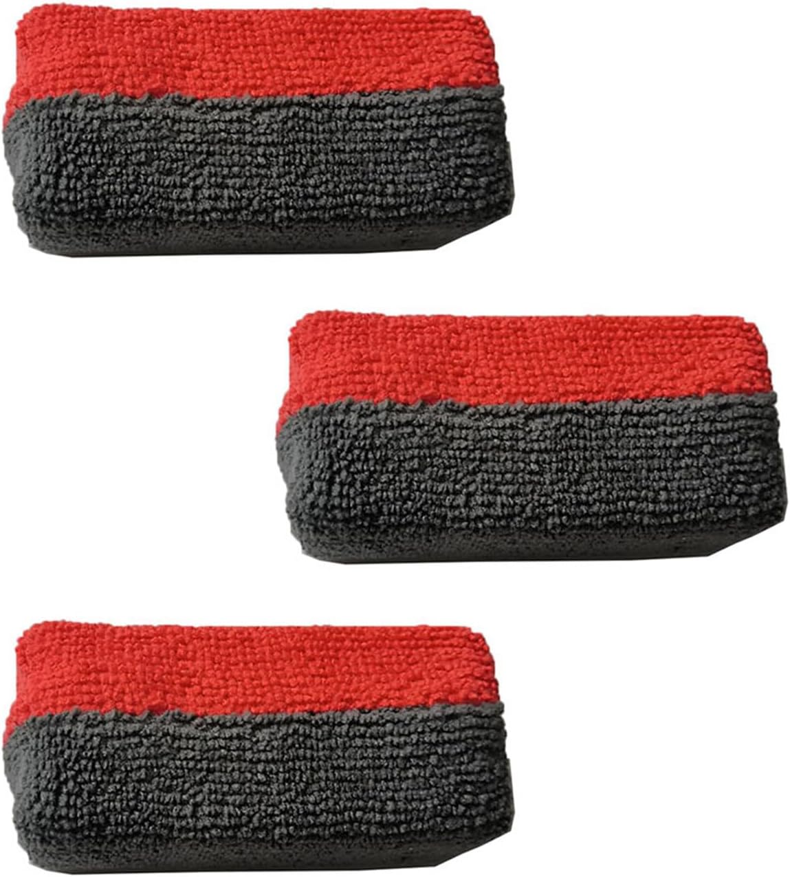 of 3 Microfiber Applicators Automotive Sponges Long Lasting Applicators for Professional Car Waxing & Polishing Microfiber Sponge