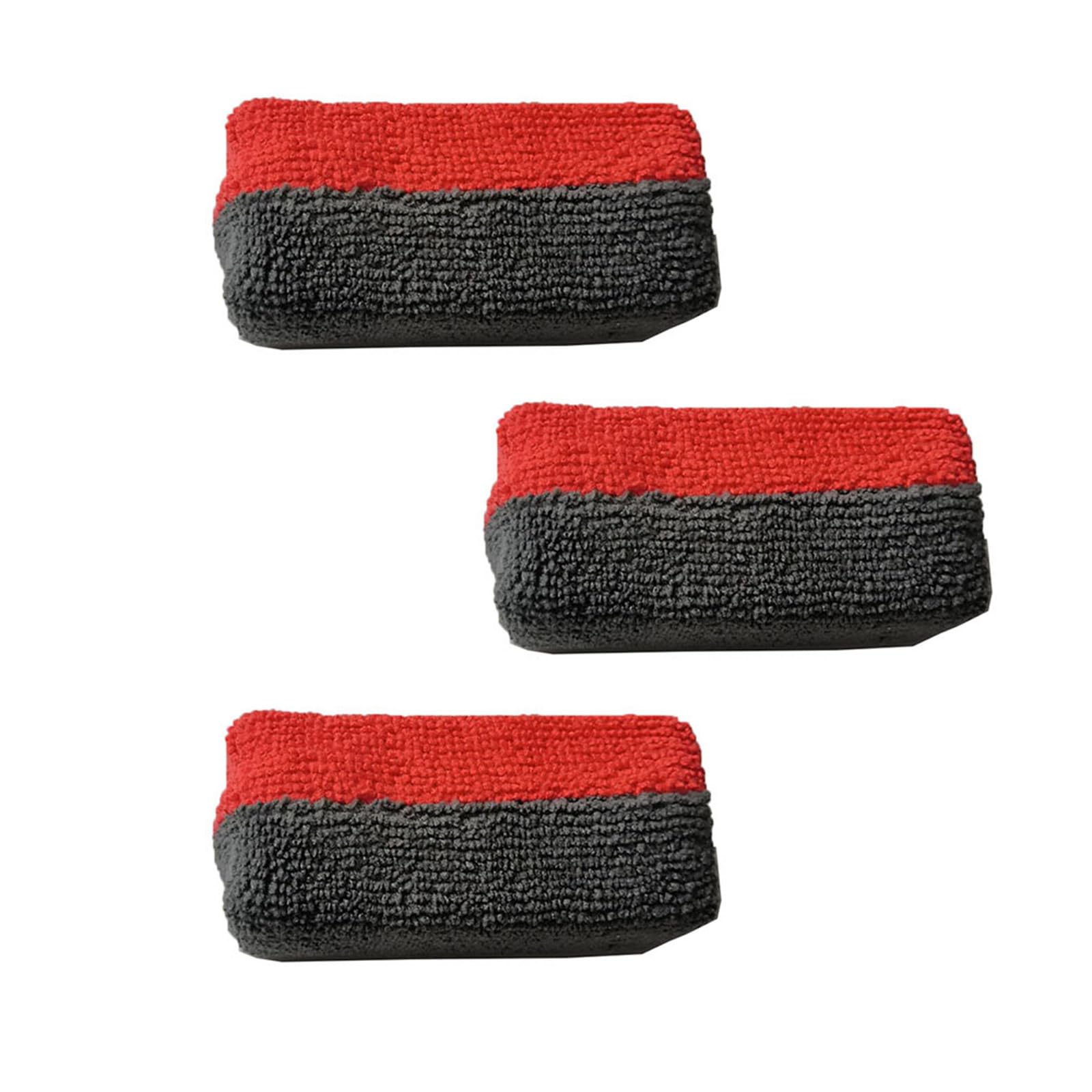 Of 3 Microfiber Applicator Pads Auto Cares Sponges Vehicle Waxing Sponge Double Sided for Auto Detailing & Easy to Clean Ceramic Coating Applicator