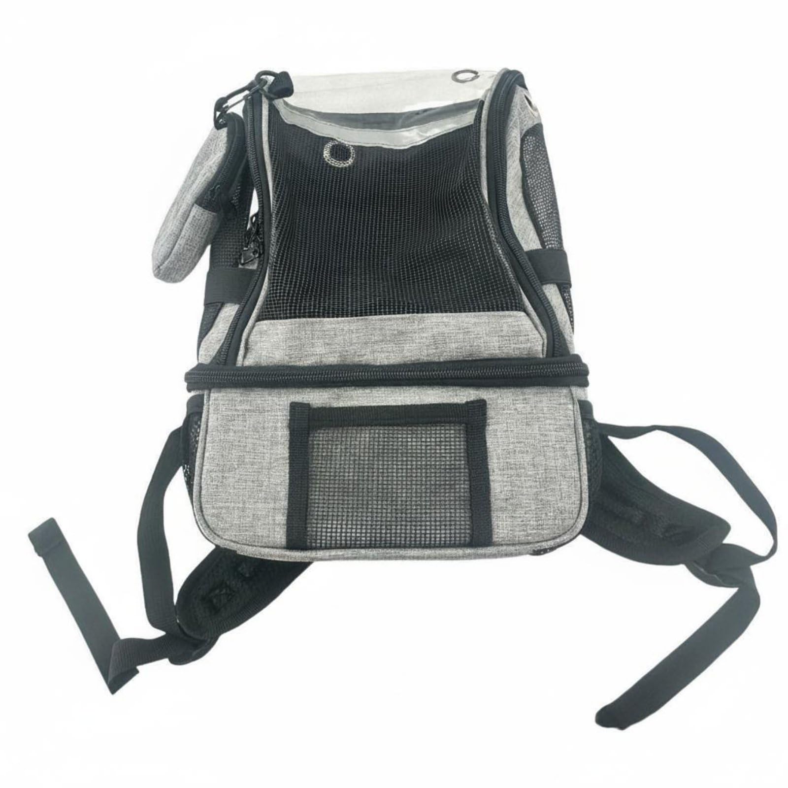 Portatile Carrier Zaino per Concentratore Ossigeno Accessorio con Cinghie Imbottite Mesh Traspirante Scomparti Aggiuntivi Adatto Viaggi Passeggiate Uso Urbano, Grigio