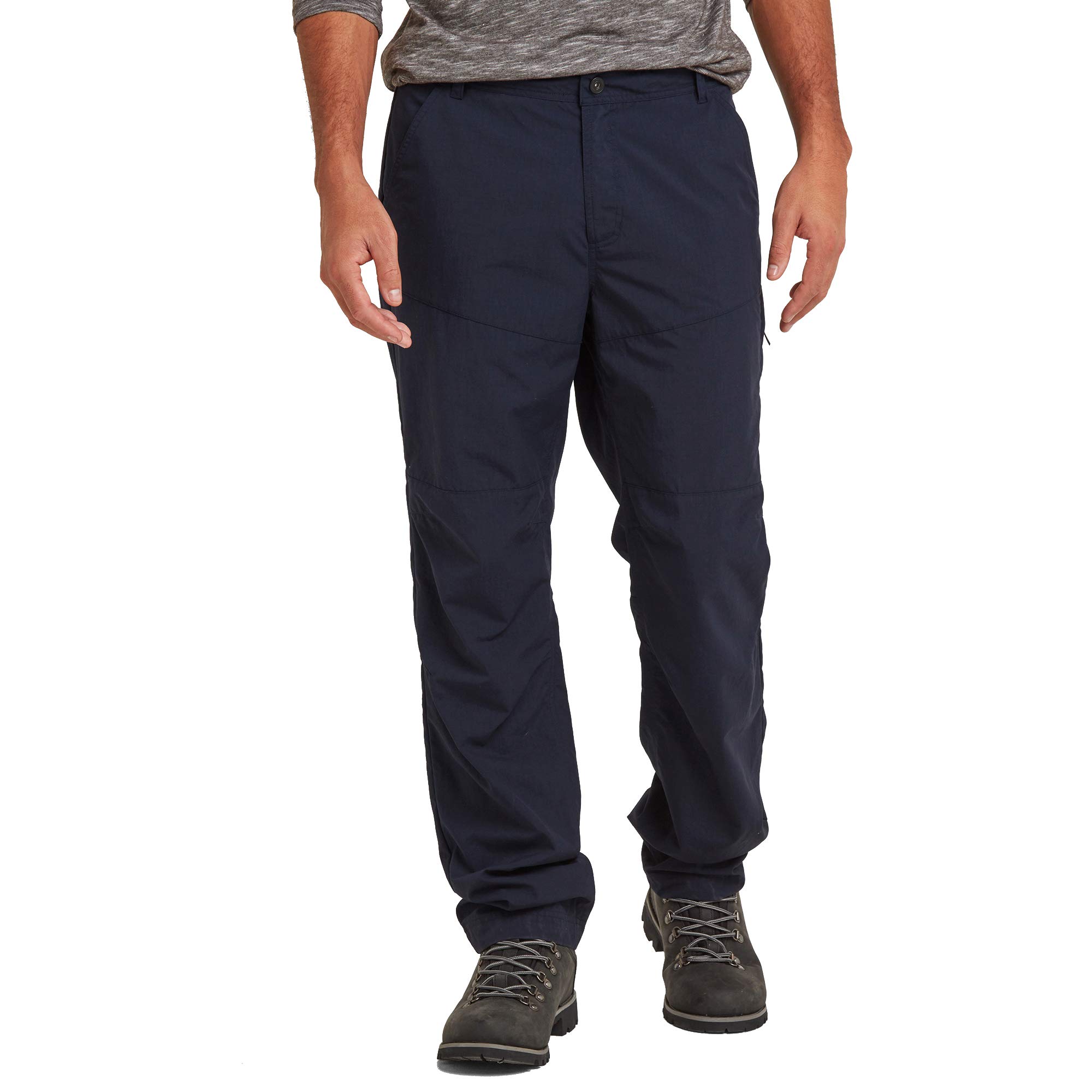 TOG24 Rowland Mens Walking Trousers Quick-Drying and Quick-Wicking in Lightweight Durable Ripstop Fabric - Breathable Material, Large Pockets, Perfect for Warm Climates, Camping, Hiking, Biking Navy