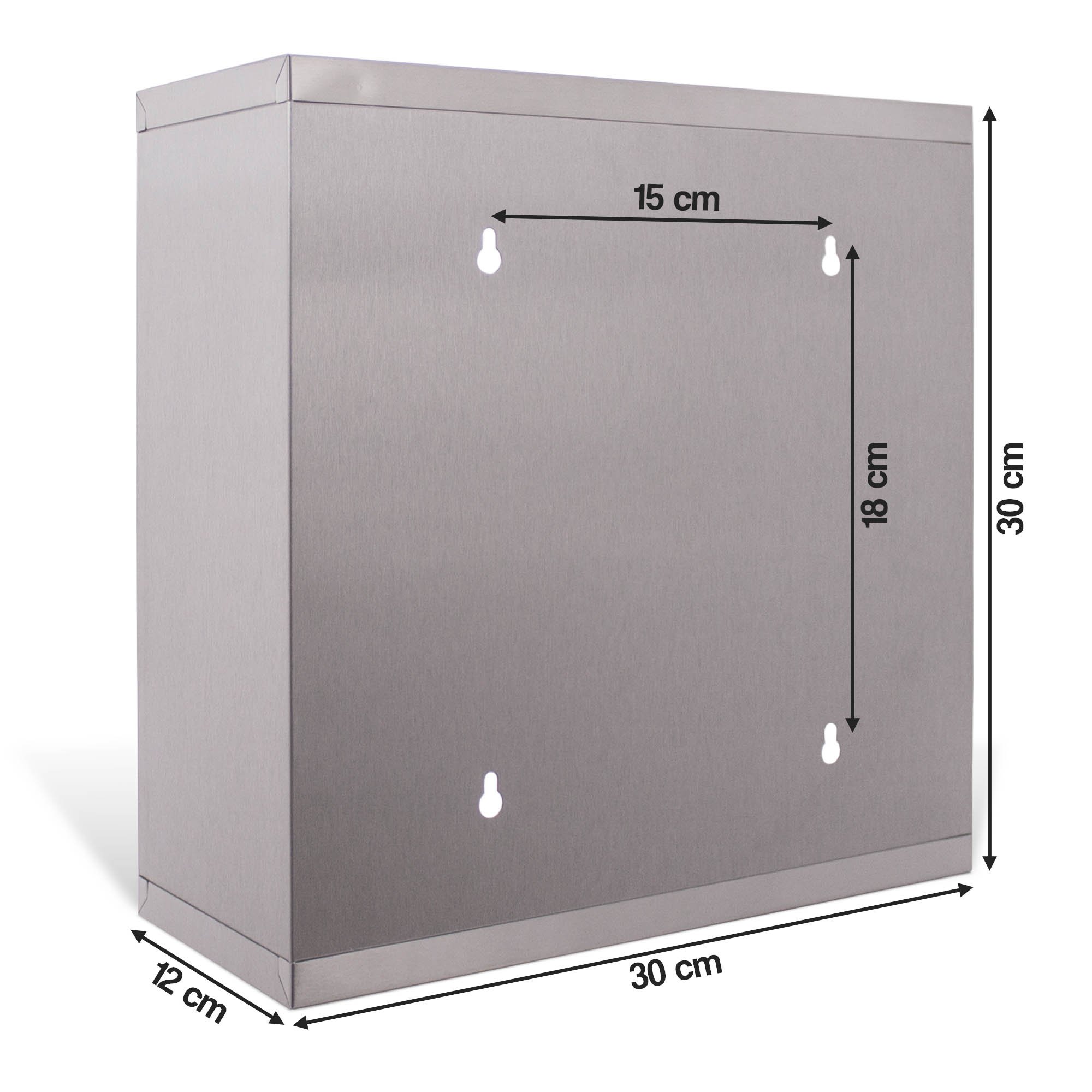 Large Lockable Medicine Stainless Steel 30X45X12 CM Medicine
